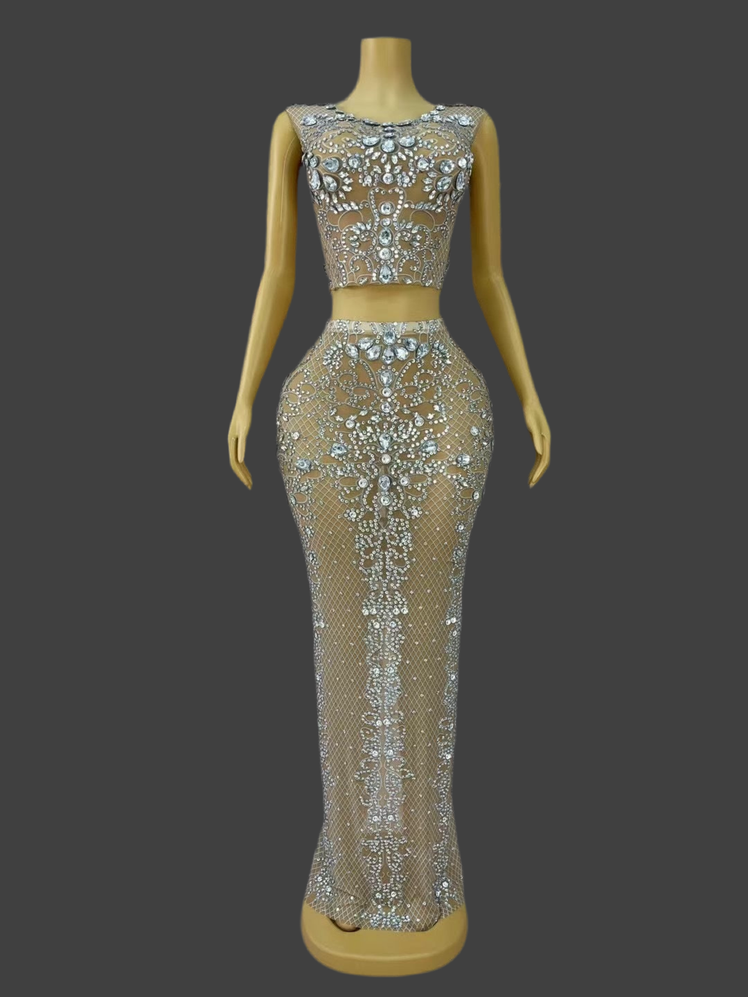 CRYSTAL ELEGANCE SKIRT SET