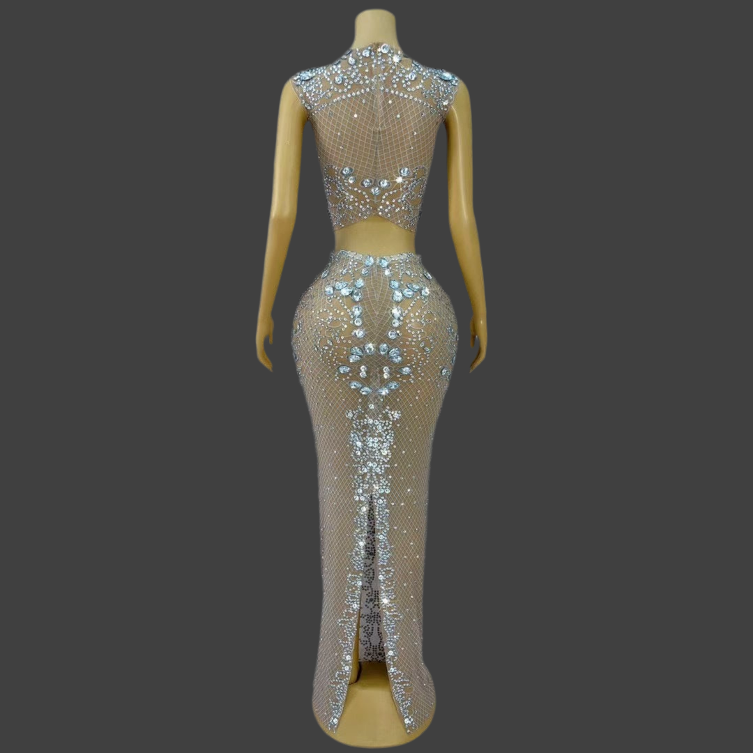 CRYSTAL ELEGANCE SKIRT SET