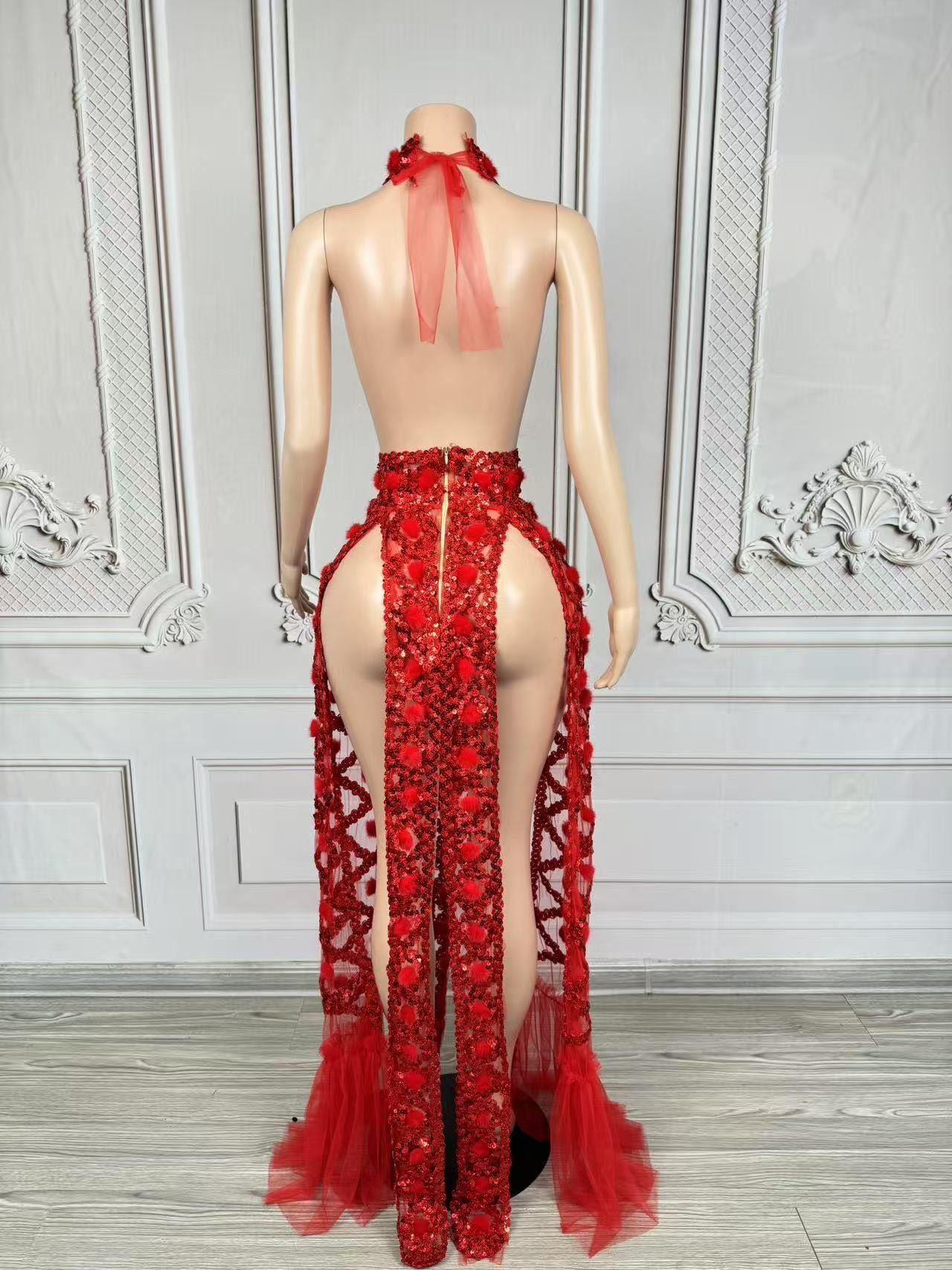 SCARLET INFERNO GOWN