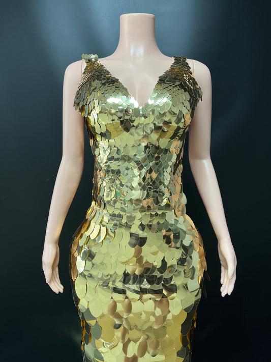 GOLDEN SIREN DRESS