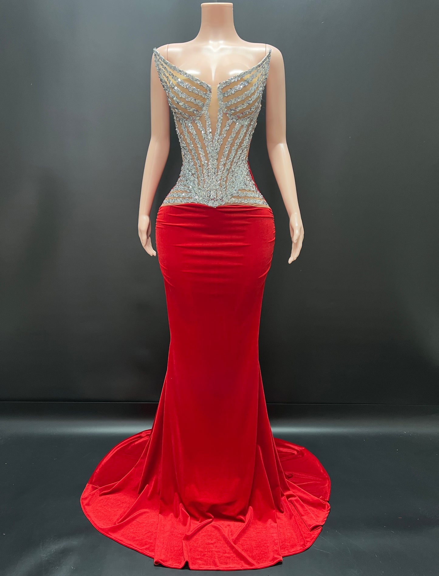 CRIMSON MAJESTY DRESS