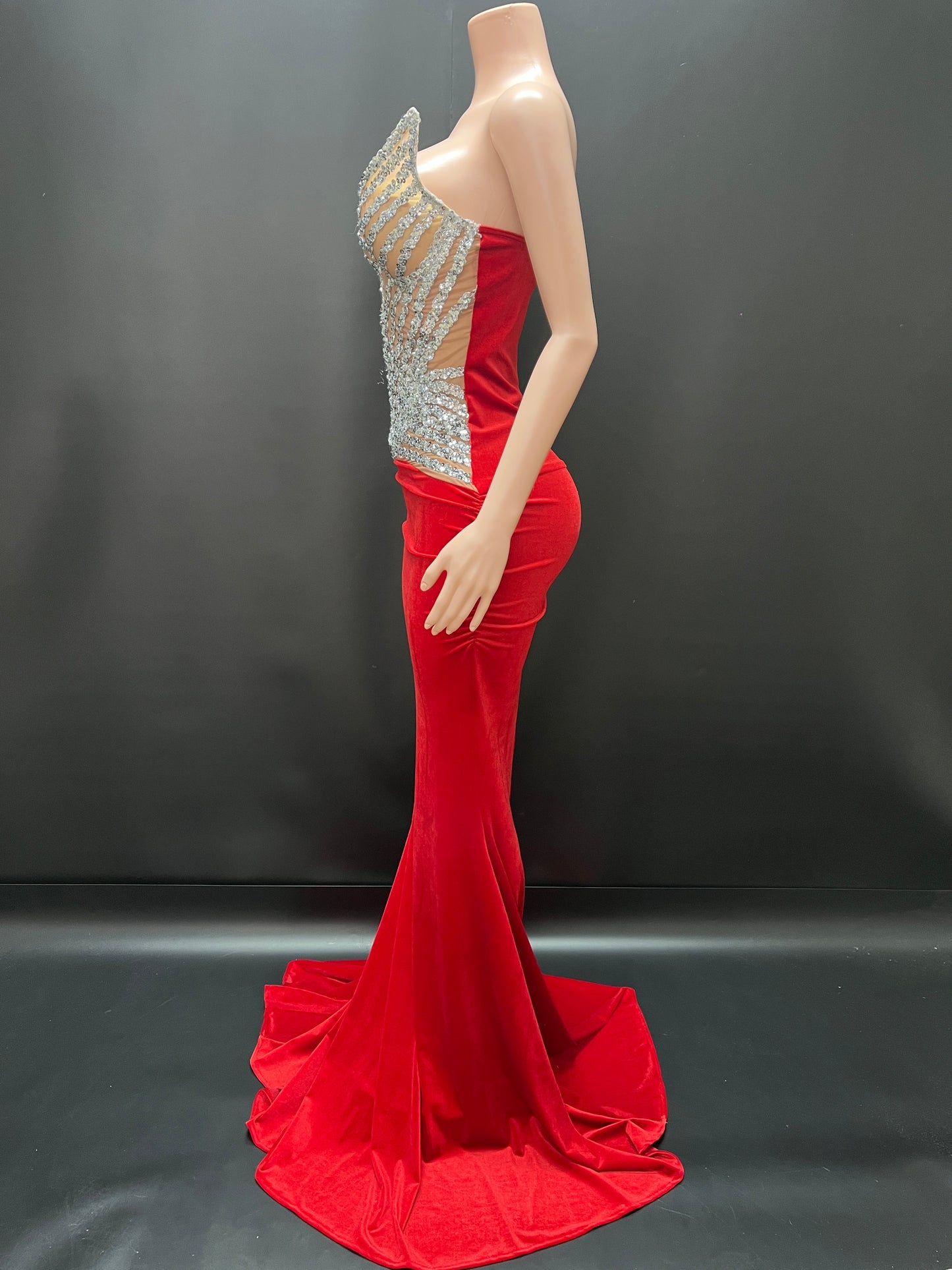 CRIMSON MAJESTY DRESS