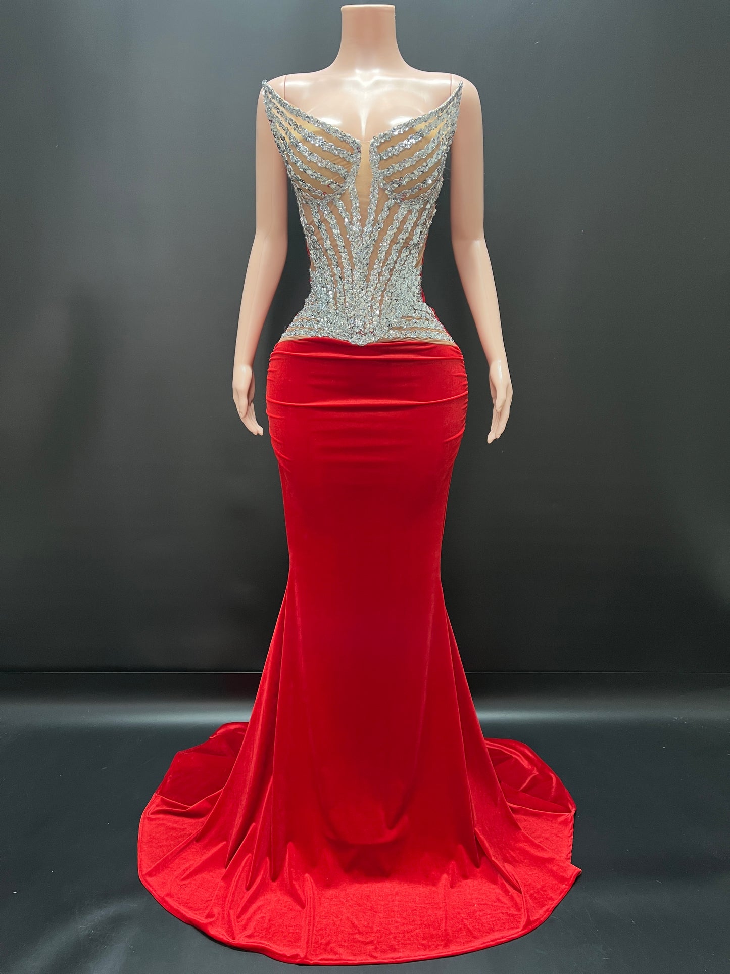 CRIMSON MAJESTY DRESS