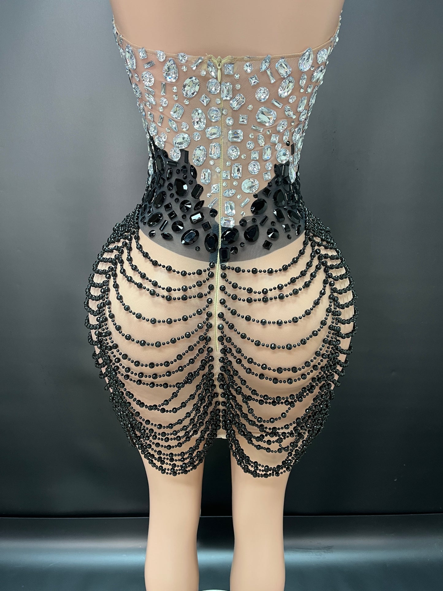 CRYSTAL MIRAGE MINI DRESS