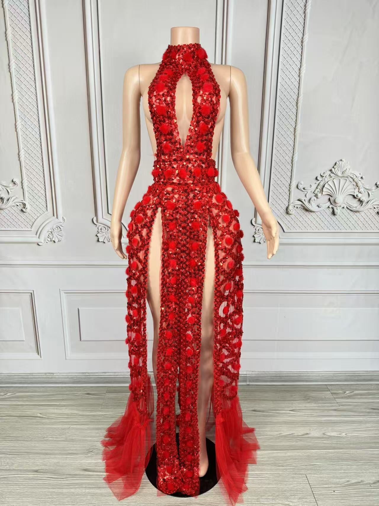 SCARLET INFERNO GOWN