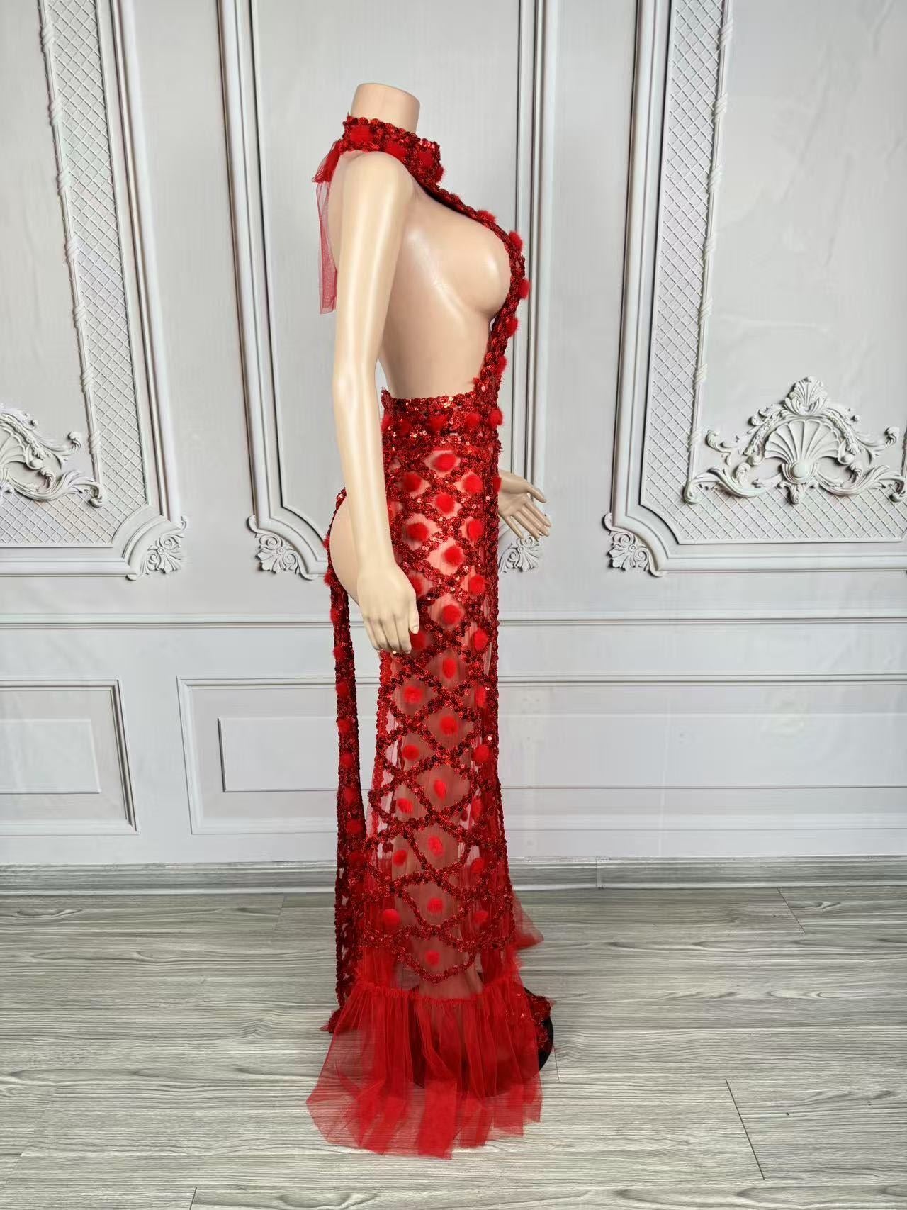 SCARLET INFERNO GOWN