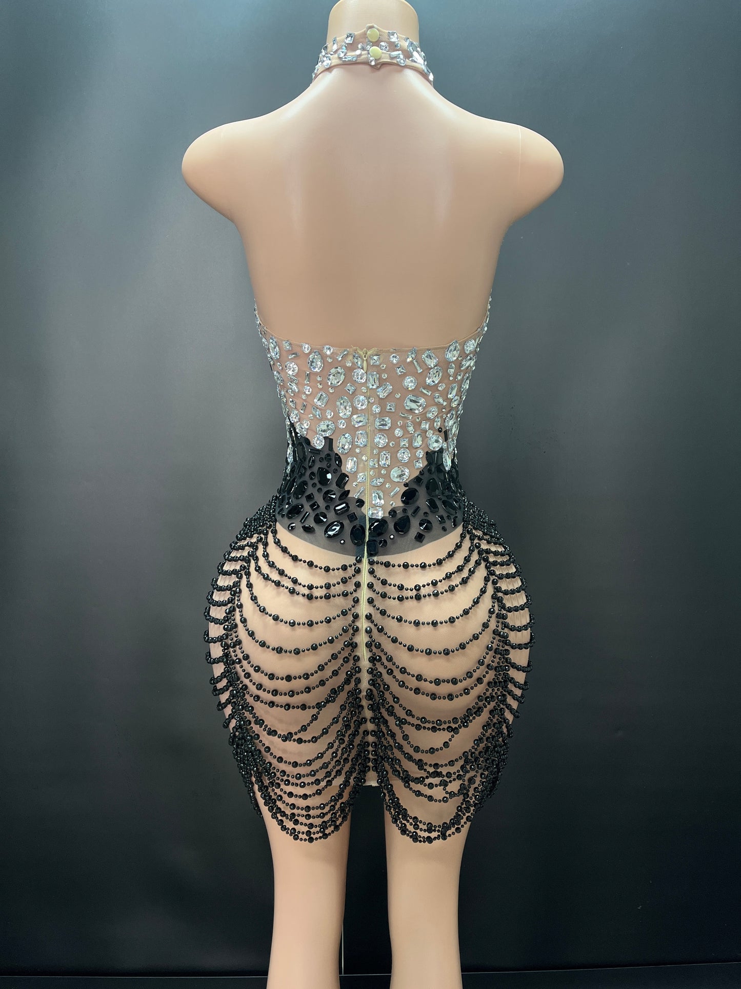 CRYSTAL MIRAGE MINI DRESS